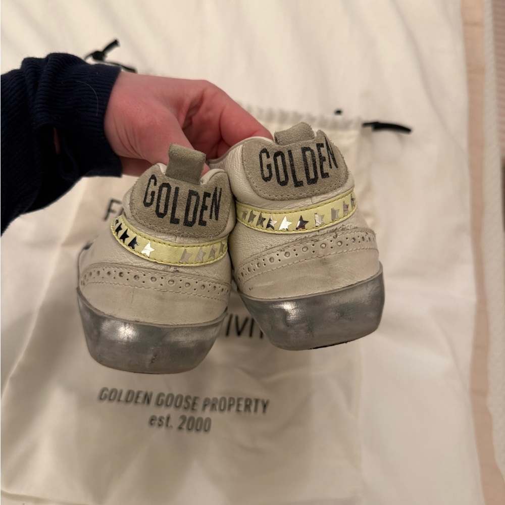Golden Goose High-Tops with Light Blue Star and Silver Details - Picture 3 of 9